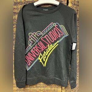 Universal Studios- Black Graphic‎ Sweatshirt- Medium, New with tags